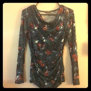 Long sleeve ruched top